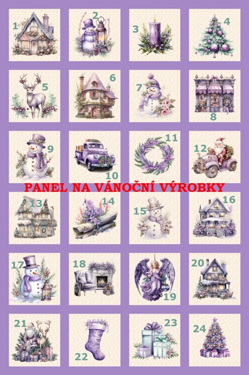 Bavlněný panel 40x60 cm - skladem — foto 1