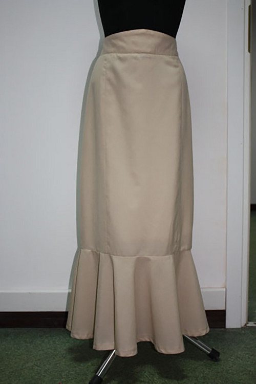 Sukně vintage s volánem, velikost XL