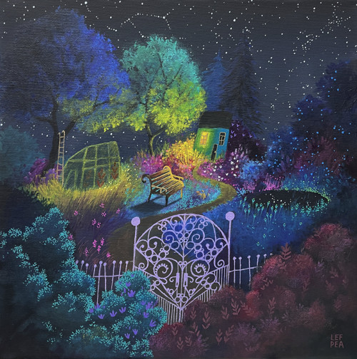 Zasutá zahrada - 30x30cm — foto 1
