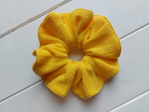 Scrunchie mušelínová BAMBUS