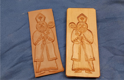 Mikuláš-dřevěná forma 13x6cm