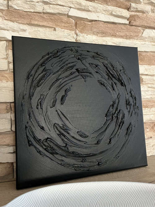Black circle 40x40cm — foto 1