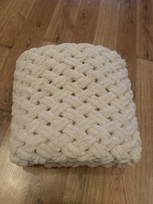 Deka Puffy 130x170 rustikální přírodní LNĚNÁ barva