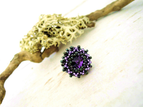 Swarovski prsten "Violet" - dámský — foto 1