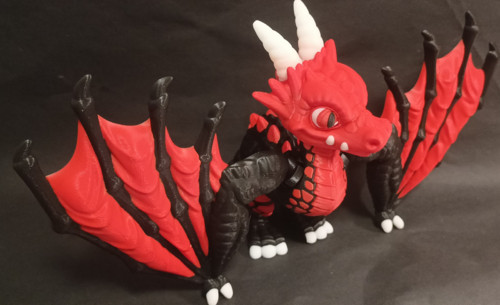 Drak Wyvern - 32x16 cm - 3D Tisk