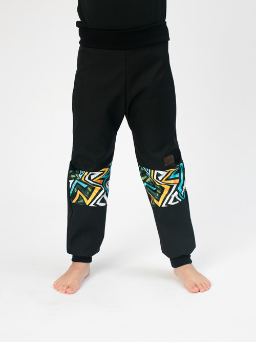 Drexiss zimní soft BLACK-CIKCAK YELLOW