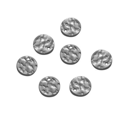 Kolečko nerezová ocel platinová 8mm, 2ks