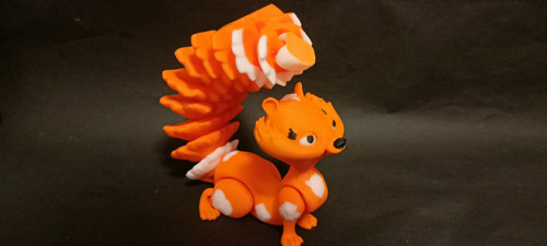 Flexi Veverka - 23,5 cm - 3D tisk — foto 1