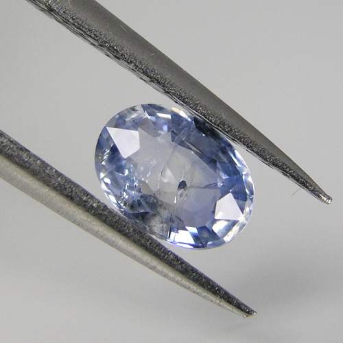 Přírodní, světle modrý Safír, 0,69 ct., 6,0x4,5 mm