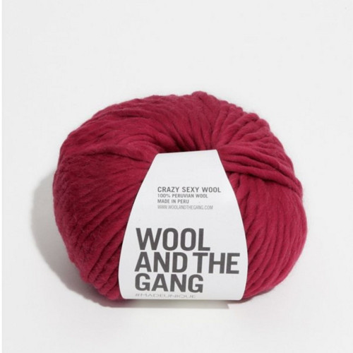 100% vlna Crazy Sexy Wool červená