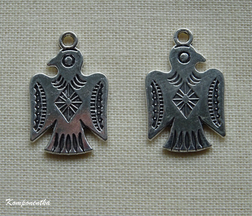 Kovový přívěsek holubice 12x19mm 1kus