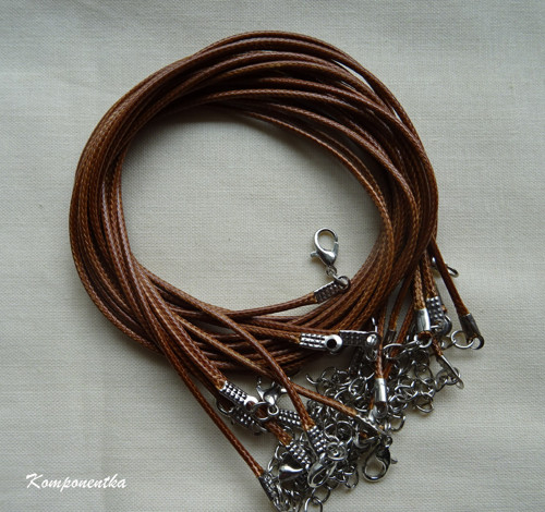 Kožená šňůra 1,5mm s platinovým zapínáním