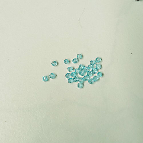 Broušené modré ...4mm