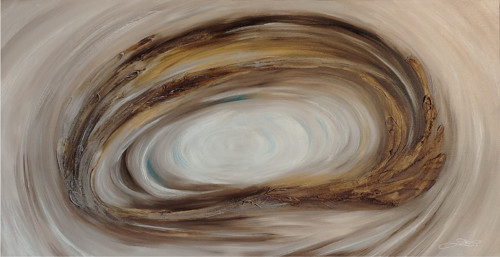 VÍR olej na plátně + struktura 50x100cm