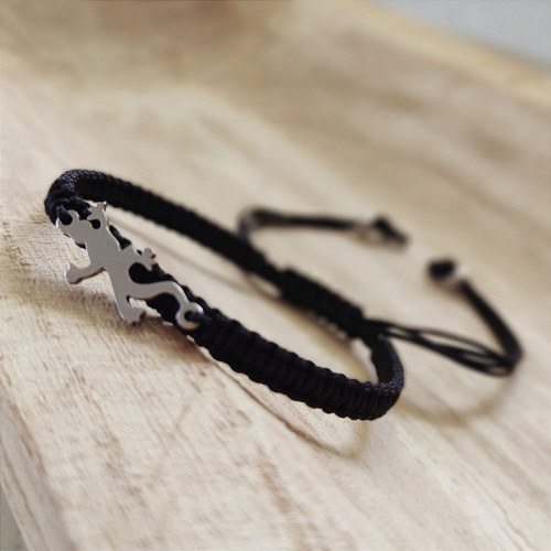 Shamballa náramek se symbolem Ještěrky