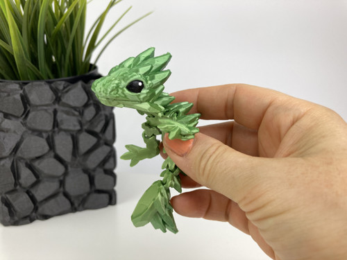 Drahokamový drobeček - zelený, 3D tisk — foto 1