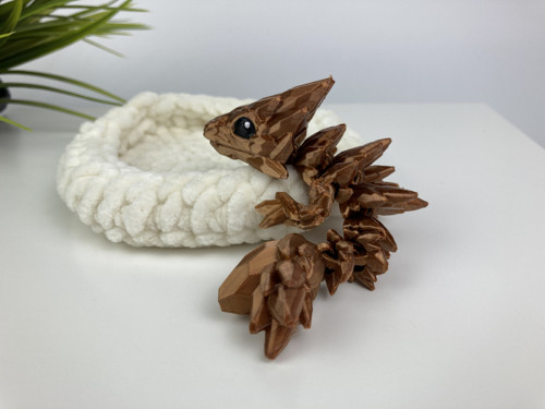 Drahokamový drobeček - hnědá, 3D tisk — foto 1