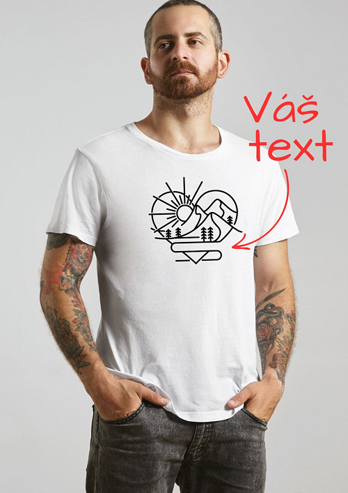 Pánské tričko "Mountain lover" - Váš text