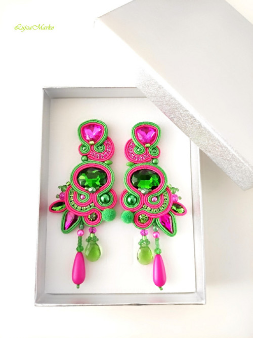 Romina soutache/sutaš náušnice