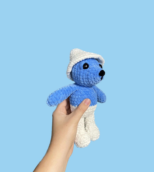 Háčkovaná smurf cat — foto 1