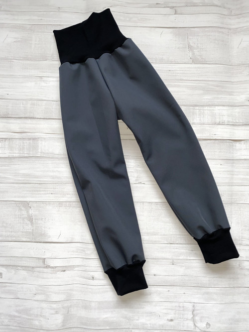 Softshell kalhoty Basic šedá VEL. 86-170
