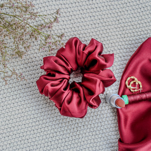 SEMISWEET WINE - hedvábná scrunchie JUMBO