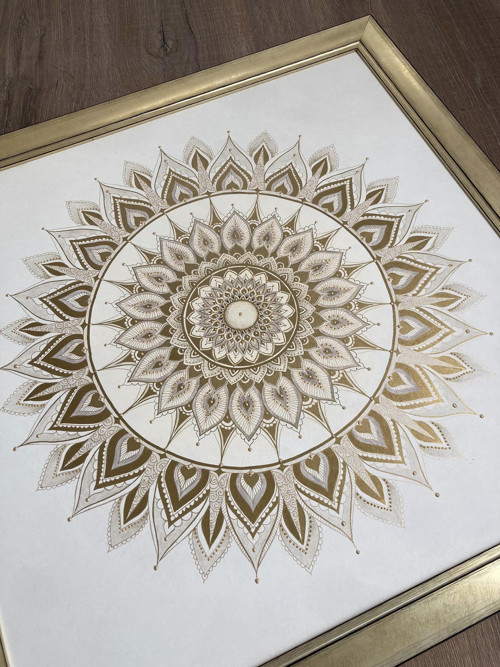 Mandala UKAŽ CO CÍTÍŠ, 67 x 67 cm