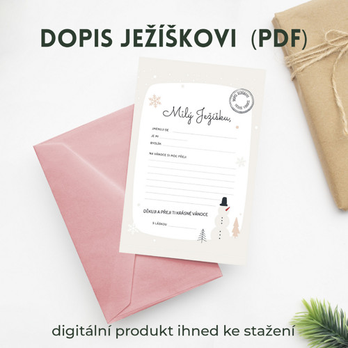 Dopis Ježíškovi s textem k tisku (PDF)
