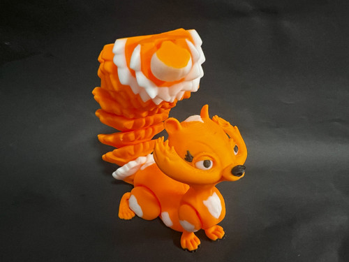 Flexi Veverka - 23,5 cm - 3D tisk — foto 1