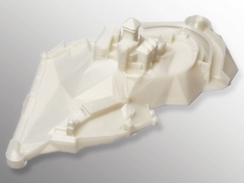 Model Trenčianského hradu vytvořený 3D tiskem
