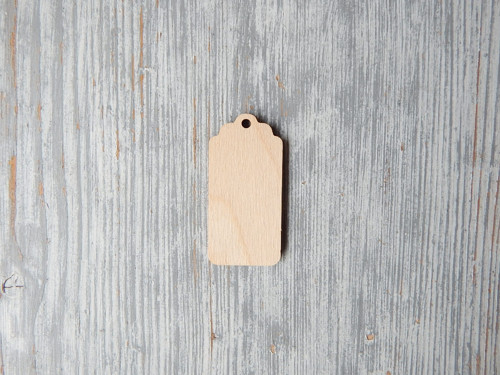Cedulka ozdobná na klíče 6 x 3 cm