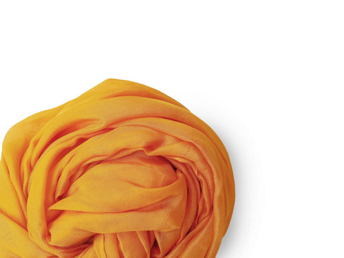"orange yellow" hedvábná šála, pléd 180x90 skladom