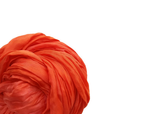 "orange" hedvábná šála, pléd 180x90 skladom