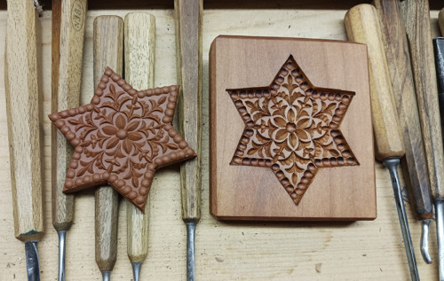 Hvězdička-dřevěná forma 8x8cm
