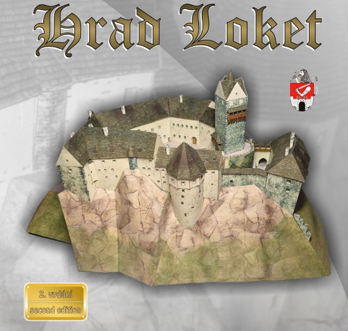 Papírový model hradu Loket