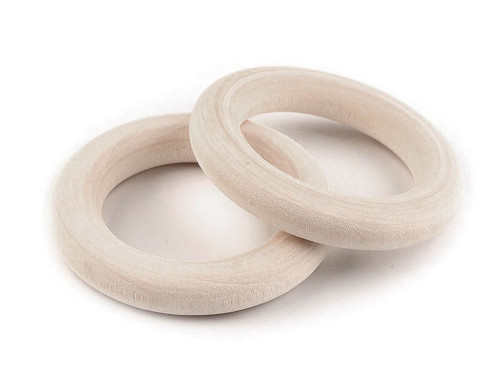 Dřevěný kroužek 40 mm (2ks)
