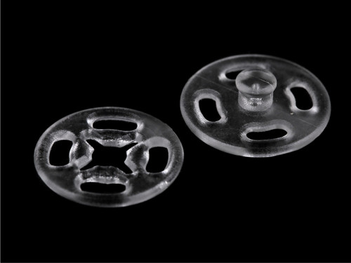 Plastové patentky-transp. Ø13 mm,Ø15mm (10 párů)