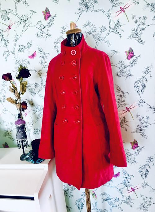 Kabát retro red dvouřadý — foto 1
