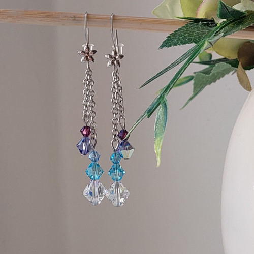 Náušnice z Swarovski krystalu.