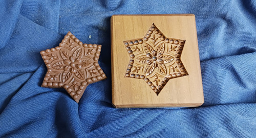 Hvězdička-dřevěná forma 8x8cm