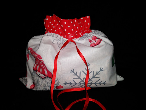 Vánoční pytlík na dárek 30x25cm buď eco :-)