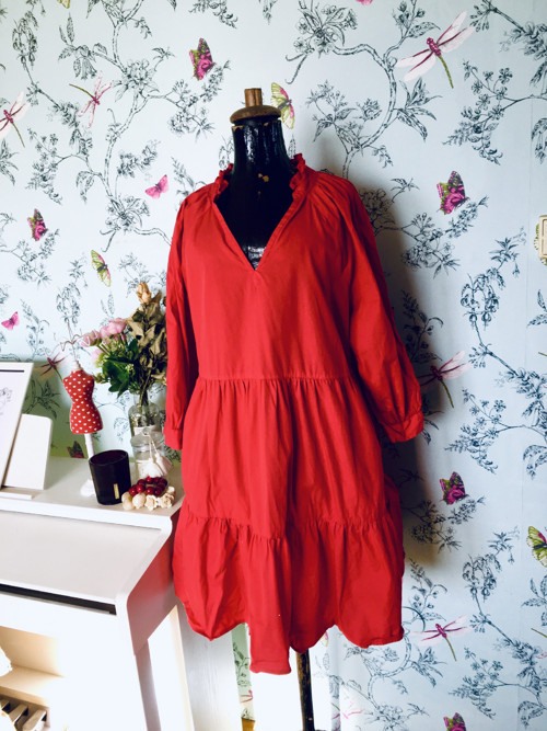 Šaty ležérní boho red — foto 1