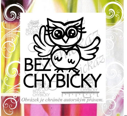 Bez chybičky sova 1370, známka 1. Razítko.