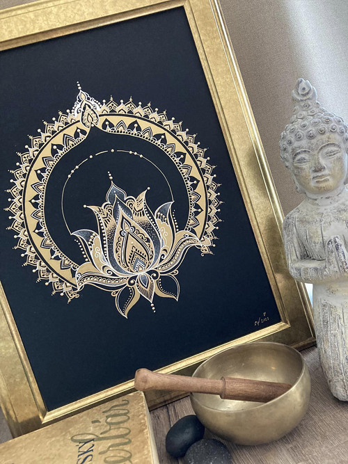 Mandala Lotosový kvet
