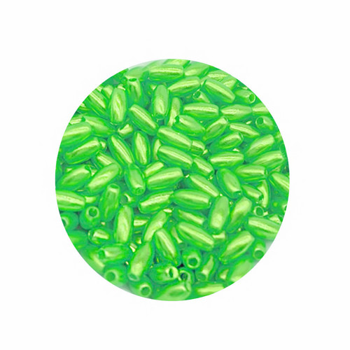 Olivky voskované zelené 4x8mm, 10ks