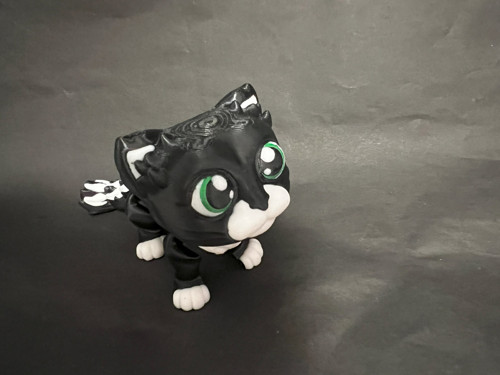 Kouzelná Černá Kočka - 11 cm - 3D Tisk — foto 1