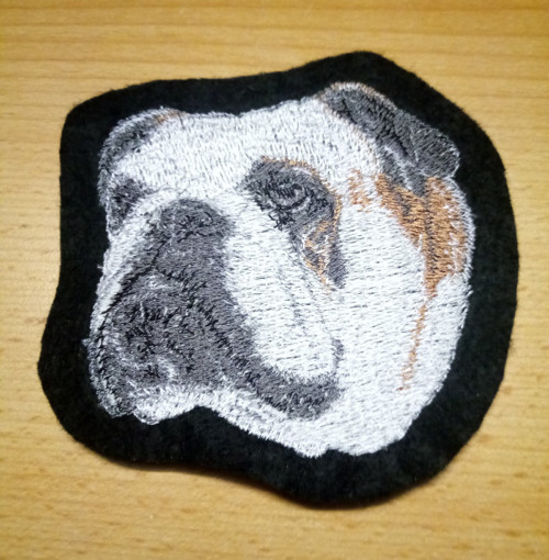 Nášivka - pes Anglický Buldog