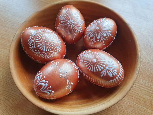 Velikonoční kraslice - zlaté