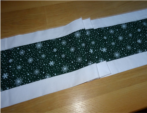Ván. běhoun zeleno bílý-27/128 cm