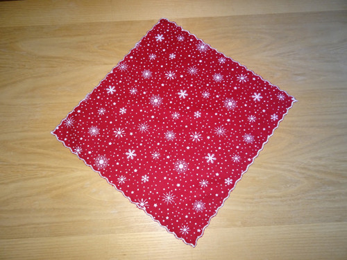 Vánoční dečka-prostírání-34/34 cm